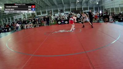 190 lbs Champ. Round 2 - Elijah Hawes, Utah vs Jacob Belt, Colorado