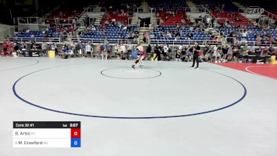 170 lbs Cons 32 #1 - Brooke Arbic, KY vs Madisynn Crawford, MO