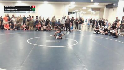 70 lbs Semifinal - Rj Cabrera, FL vs Liam Howarth, NC