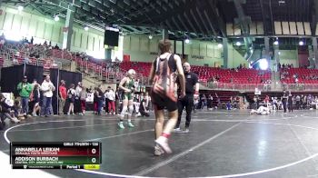 126 lbs Cons. Semi - Annabella Leikam, Ogallala Youth Wrestling vs Addison Burbach, Central City Junior Wrestling