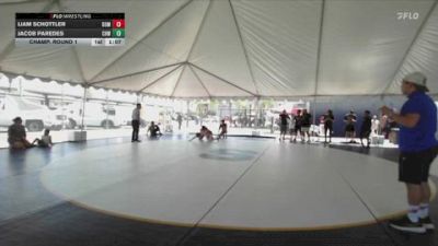 120 lbs Champ. Round 1 - Jacob Paredes, Chino Hills WC vs Liam Schottler, Dominators