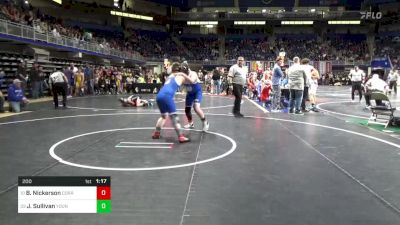 200 lbs Quarterfinal - Brody Nickerson, Corry vs Johnathan Sullivan, Youngsville