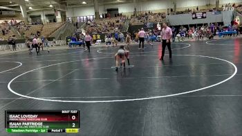 75 lbs 3rd Place Match - Isaac Loveday, Pigeon Forge Wrestling Club vs Isaiah Partridge, Higher Calling Wrestling Club