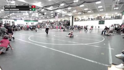 80 lbs Quarterfinal - Abel Dickerson, PSF Wrestling vs Ethan Estes, Purler Wrestling Academy