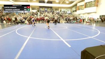 215 lbs Champ. Round 2 - Maverick Albrecht, Panguitch vs Carter Johnson, Skyridge