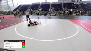 156 lbs 5th Place - Kaleb Balke, Stampede WC vs Jason Santiago, Poston Butte Wrestling