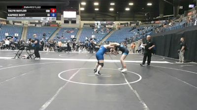 160 lbs Champ. Round 1 - Kapree Bott, Carl Albert vs Talyn Naylor, University Of Saint Mary