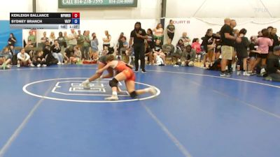 46 kg 3rd Place - Kenleigh Ballance, MPOWER Girls Wrestling Club - W vs Sydney Branch, Virginia Team Predator - W