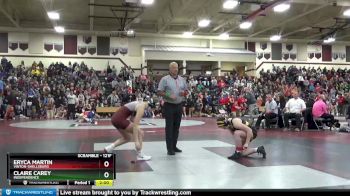 121F 1st Place Match - Eryca Martin, Vinton-Shellsburg vs Claire Carey, Independence