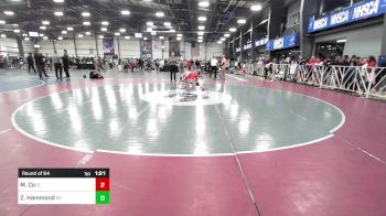 100 lbs Round Of 64 - Maximo Co, FL vs Zachary Hammond, NY