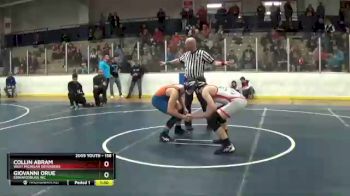 158 lbs 1st Place Match - Giovanni Orue, Edwardsburg WC vs Collin Abram, West Michigan Defenders