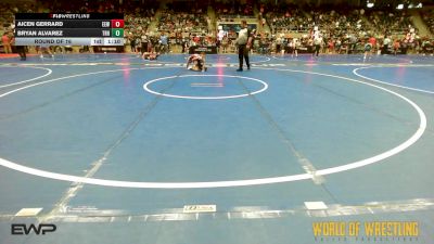 67 lbs Round Of 16 - Aicen Gerrard, Evanston Elite Wrestling vs Bryan Alvarez, Top Rank Hammers