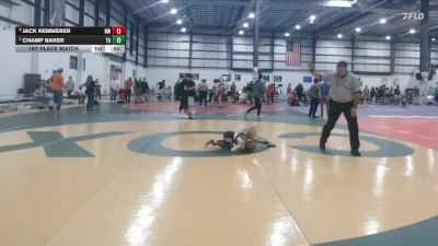 45 lbs 1st Place Match - Champ Baker, Shenandoah Valley Wrestling Cl vs Jack Kemmerer, NOVA WC