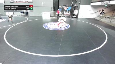 132 lbs Cons. Sub-rd Of 16 - Augustus Fouch, Golden Grapplers Wrestling Club vs Kale Blanton, Temecula Valley High School Wrestling
