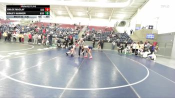 130 lbs Champ. Round 1 - Kinley Hawker, West Jordan vs Chloe Maclay, American Leadership Academy - Gilbert North