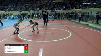 43 lbs Consolation - Lucas Huizar, ERC4 vs Kirk Walker III, Tulsa Blue-T Panthers