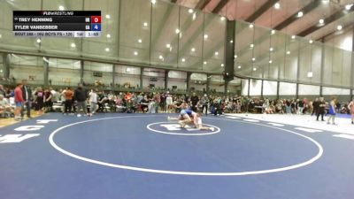 16U Boys FS - 120 lbs Cons. Round 2 - Trey Henning, OR vs Tyler VanBebber, CA