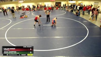 136 lbs Cons. Round 3 - Knox Hampton, Farmington Wrestling Club vs Calum Sween, Minnesota