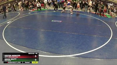 48 lbs Champ. Round 2 - Vester Webster, Delta Wrestling Club vs Nixon Shutt, Gold Rush