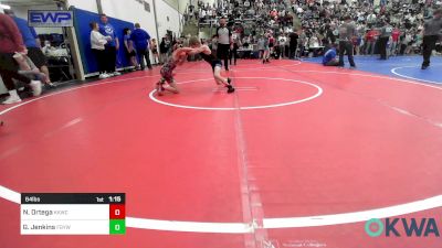 64 lbs Rr Rnd 2 - Nikolas Ortega, Keystone Kids Wrestling Club vs Gunner Jenkins, Fort Gibson Youth Wrestling