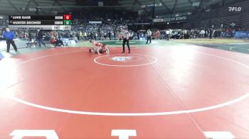 Boys 3A 190 lbs Cons. Round 6 - Hunter Brower, Kennewick vs Luke Sage, Snohomish