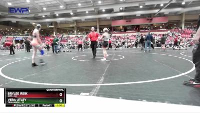 90 lbs Quarterfinal - BryLee Irsik, NWA vs Vera Utley, Trailhands