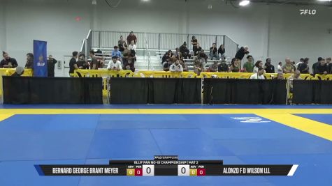 Alonzo F D Wilson Lll vs Bernard George Brant Meyer 2026 Pan IBJJF Jiu-Jitsu No-Gi Championship