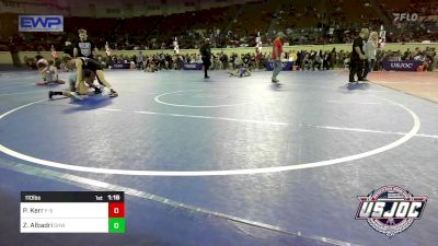 110 lbs Semifinal - Paezlie Kerr, F-5 Grappling vs Zaina Albadri, Greater Heights Wrestling