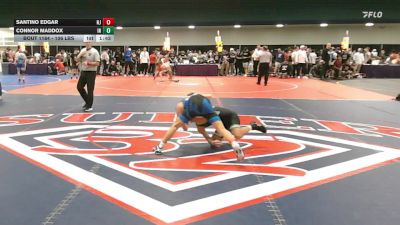 106 lbs Consi Of 16 #2 - Santino Edgar, NJ vs Connor Maddox, IN