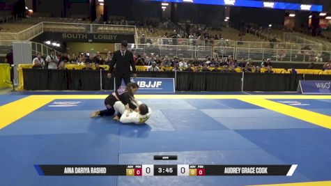 Audrey Grace Cook vs Aina Dariya Rashid 2025 Pan Kids Jiu-Jitsu IBJJF Championship