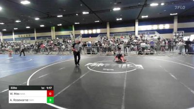 83 lbs Quarterfinal - William Max, Savage House WC vs Aiden Rosewarne, Empire WC