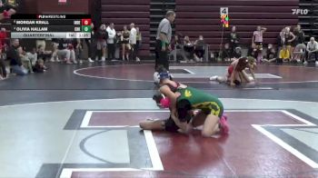 120 lbs Quarterfinal - Olivia Hallam, Cedar Rapids Kennedy vs Morgan Krall, Independence