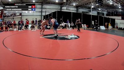 125 kg Cons. Round 6 - Torin Forsyth, Kansas vs Adam Ahrendsen, Panther Wrestling Club RTC
