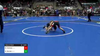 80 lbs Consolation - Bentley Holmes, Mwc Wrestling Academy vs Bradley Davies, Choctaw Ironman