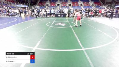 120 lbs Rnd Of 128 - Gabriel Sherrell, KS vs Aiden Larsen, IL