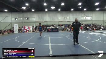 112 lbs Semis & 3rd Wb (16 Team) - Artemis Eaton, Georgia Blue vs Coty Sessions, Oklahoma Red