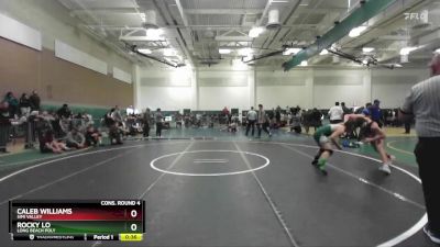 150 lbs Cons. Round 4 - Rocky Lo, Long Beach Poly vs Caleb Williams, Simi Valley