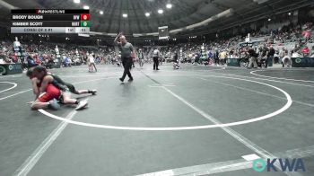 70 lbs Consi Of 8 #1 - Brody Bough, Bristow Elementary Wrestling Club vs Kimber Scott, Northeast Take Down Club