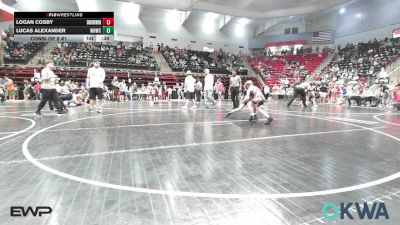 85 lbs Consi Of 8 #1 - Logan Cosby, Skiatook Youth Wrestling vs Lucas Alexander, Warhorse Wrestling Club