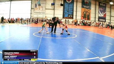 60 lbs Rd# 5- 2:00pm Friday - Paulette Perez, Lady Reapers vs Paige Wright, Maryland Gold