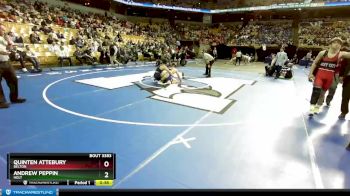 165 Class 3 lbs 5th Place Match - Quinten Attebury, Belton vs Andrew Peppin, Holt