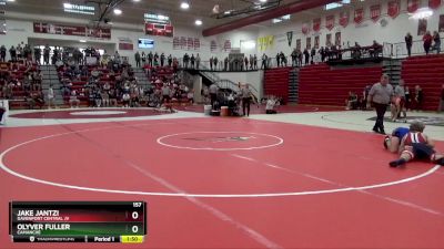 157 lbs Semifinal - Olyver Fuller, Camanche vs Jake Jantzi, Davenport Central JV