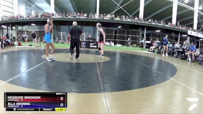 106 lbs Round 2 (6 Team) - McKenzie Simonson, Wisconsin vs Ella Henning, Minnesota