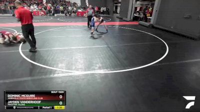 110 lbs Cons. Round 3 - Jayden Vanderhoof, Mauston Talons vs Dominic McGuire, Janesville Youth Wrestling Club