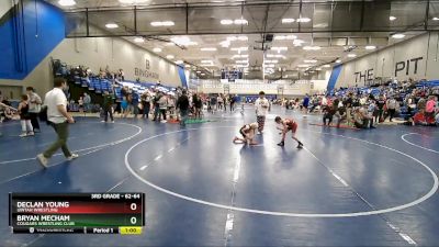 62-64 lbs Round 1 - Bryan Mecham, Cougars Wrestling Club vs Declan Young, Uintah Wrestling