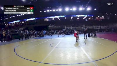 140 lbs Cons. Round 3 - Dai Hawkins, Charlotte Hs vs Lorena Chaput, Middleburg