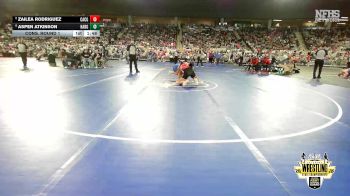 G5A-155 lbs Cons. Round 1 - Aspen Atkinson, HARRAH (Girls) vs Zailea Rodriguez, CACHE (Girls)