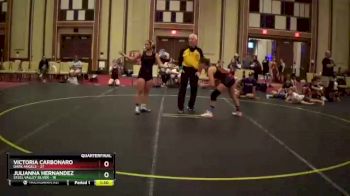 117 lbs Quarterfinals (8 Team) - Julianna Hernandez, Steel Valley Silver vs Victoria Carbonaro, Dark Angels