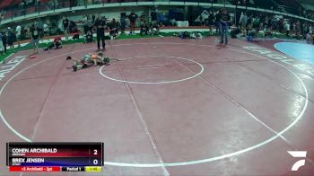 75 lbs 1st Place Match - Cohen Archibald, Oregon vs Brex Jensen, Utah