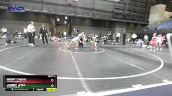 56 lbs Round 2 (10 Team) - Brody Owens, Kansas Warriors 1 vs Corbyn Zitek, Untouchables